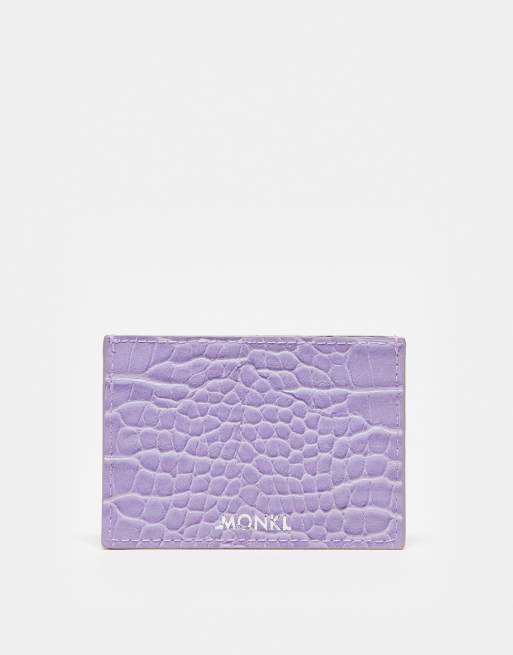 Monki card holder case in lilac