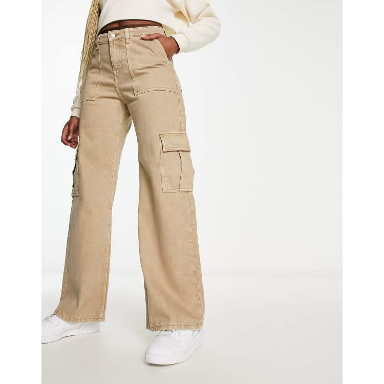 Pantalón Cargo Jean Beige LALÍ Jeans - LALÍ Jeans