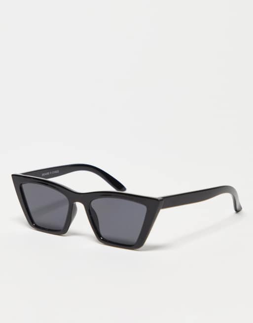 Monki cat eye sunglasses in black | ASOS