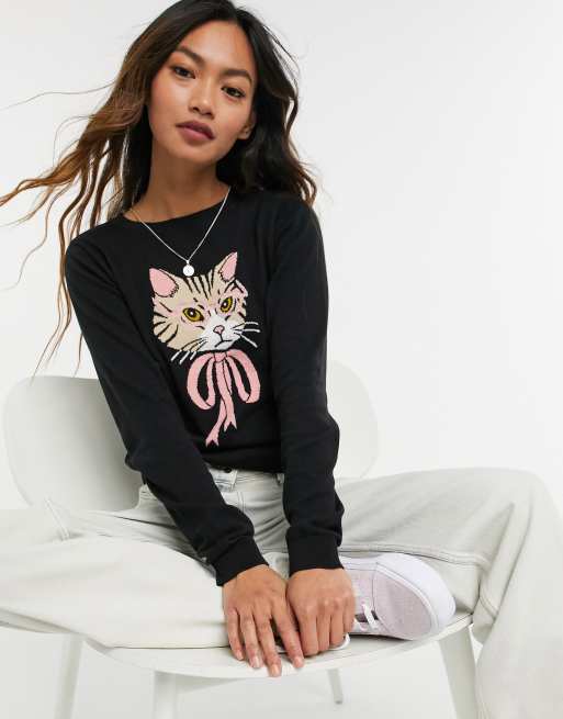 Pink best sale cat jumper