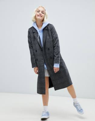 monki check coat