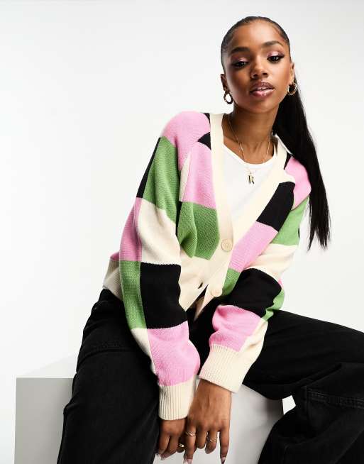 Lazy oaf checkerboard on sale cardigan