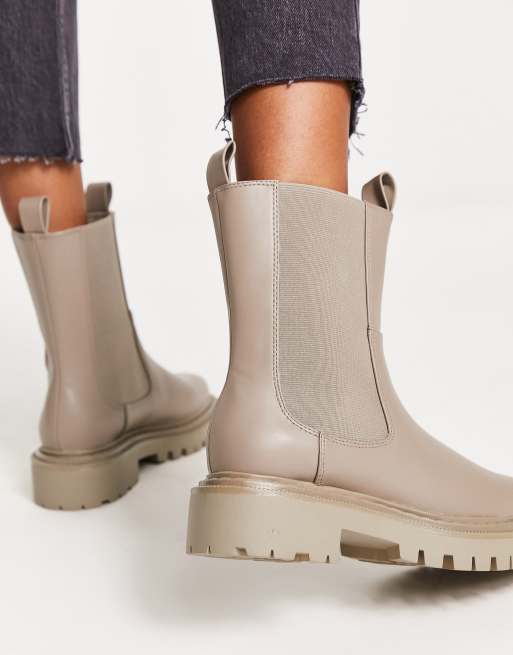 service tunnel ubemandede Monki chelsea boot in beige | ASOS