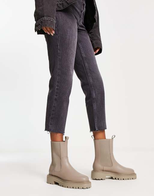 Chunky Boots Monki Calf Boots ALONDRA KNEE HIGH BOOTS IN WIDE CALF