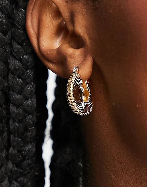 Gold Chunky Hoops  Chelsey Hoops