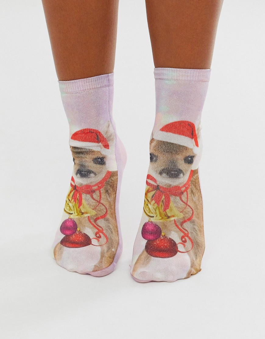 Monki Christmas socks-Multi