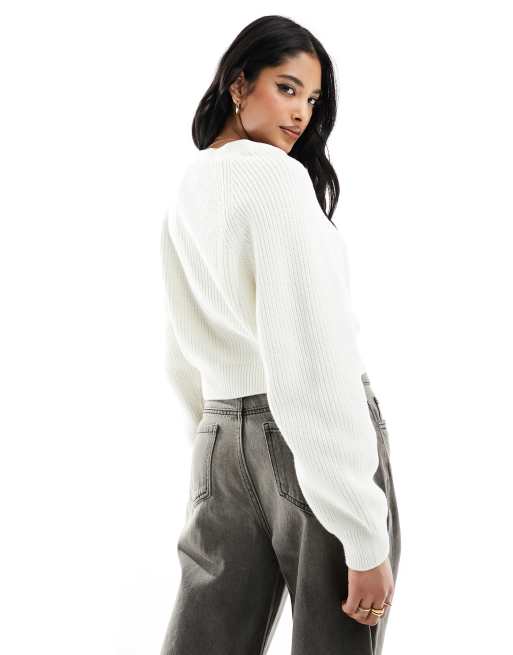 Chunky cropped clearance jumper