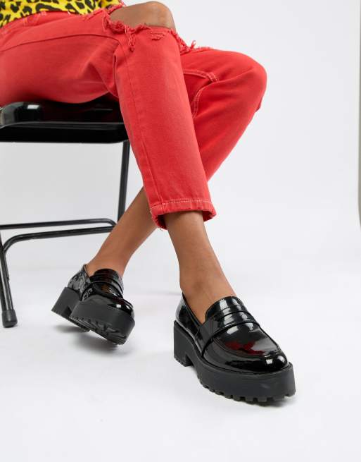 Monki platform hot sale loafers