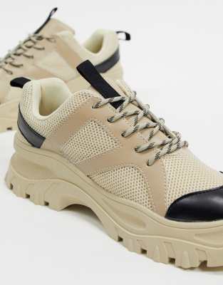 chunky mesh trainers