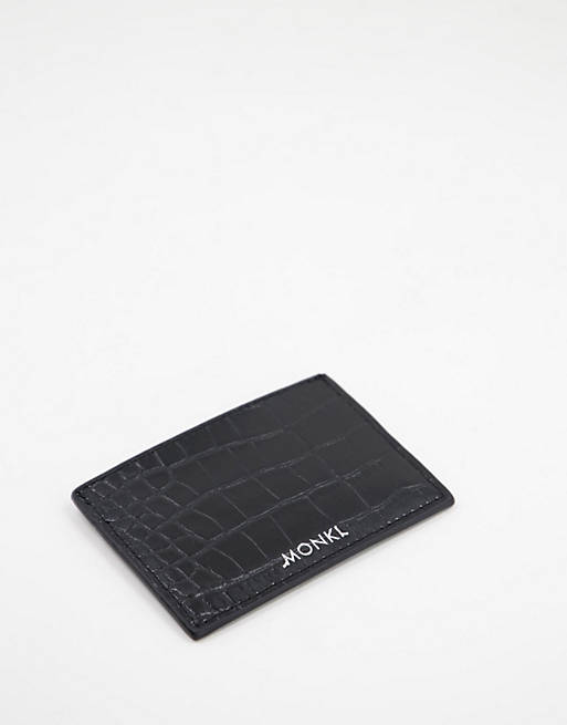 Monki Cia croc card case in black