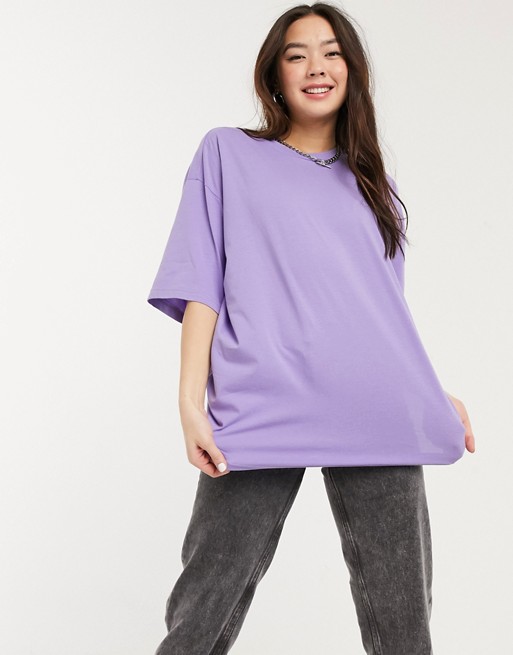Monki Cissi organic cotton t-shirt in lilac