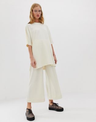 monki ribbed asos ord trousers leg wide