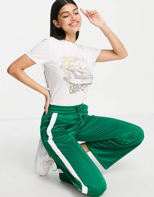 Green 2025 tracksuit pants