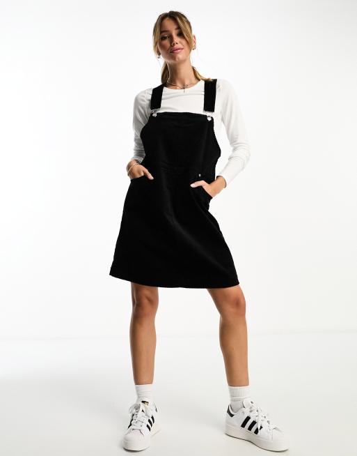 Black cord sales dungaree dress