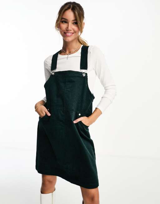 Cord store dungaree dress