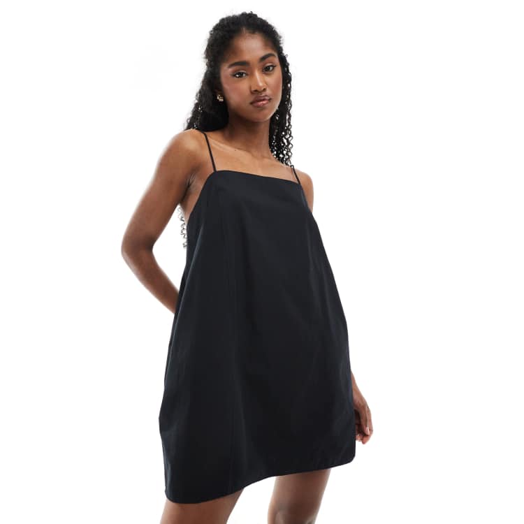 ワンピース ANDMARY Luna pleats mini dress Black ANDMARY】Luna pleats mini dress