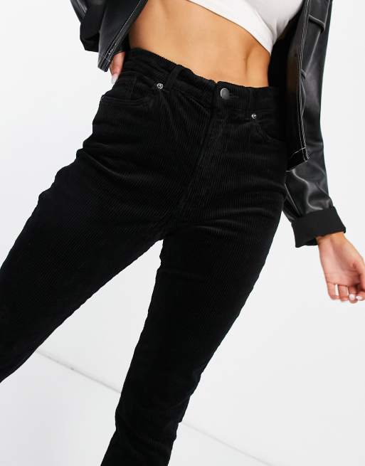 Black cotton hot sale skinny trousers