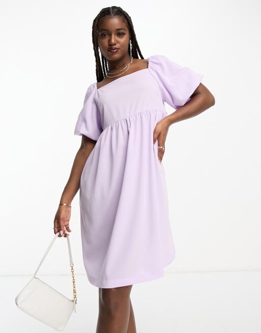 未使用タグ付✨Uhr Puff Sleeve Back Open Dress Amazon.com: Women's Dresses Puff Sleeve Tied Open Back Dress