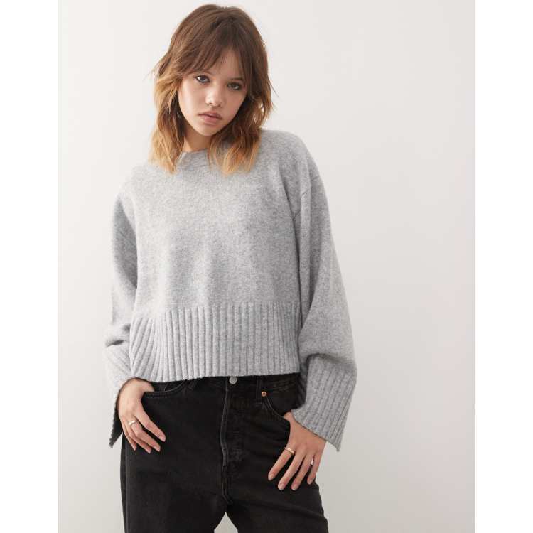 S.S. Crew Neck Shirt - Knit Mesh グレーM Paisley & Gray Mesh Knit Crewneck Sweater | Sweaters | Men's