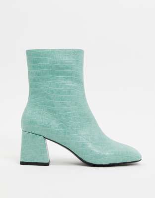 teal green boots