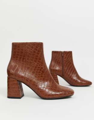 croc print booties