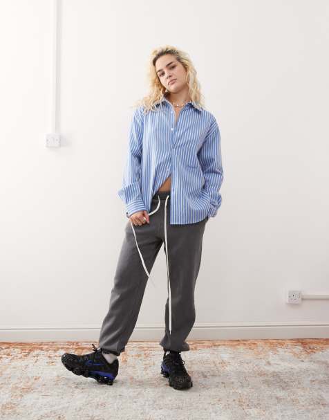 Monki cuffed joggers in washed black - view 1