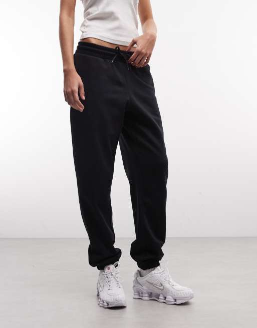 Monki – Czarne joggersy z mankietami, 3 z 5