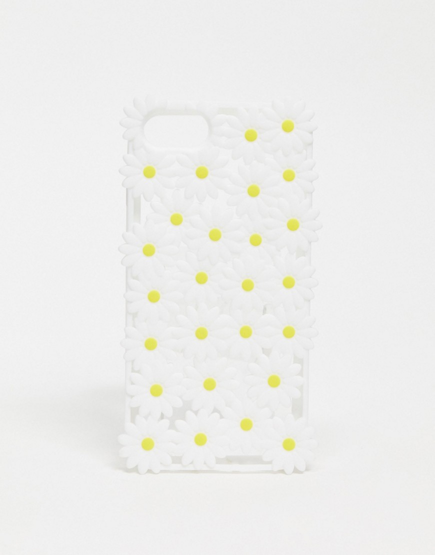 Monki daisy print iPhone 6/7/8 case in clear