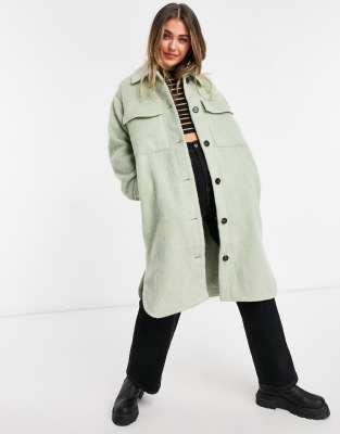 manteau laine gris