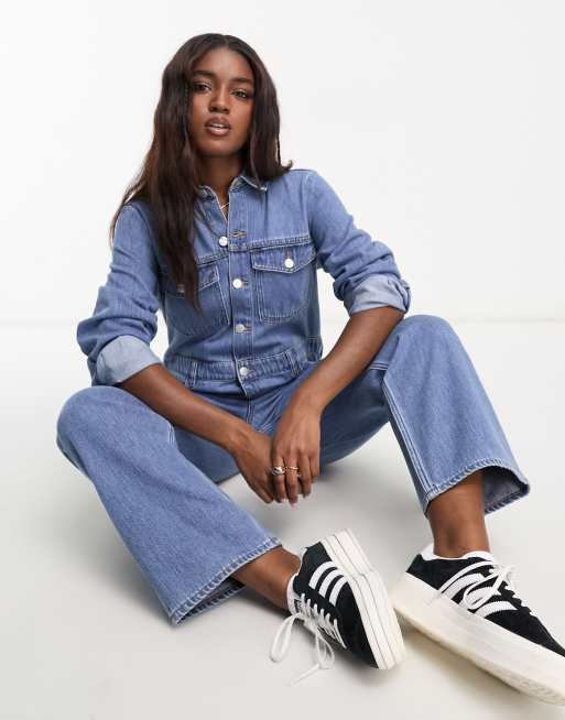 Asos denim hot sale boiler suit