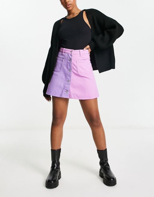 【Anyone more】Levin Pocket Mini Skirt Pants Women's Levi's® A-Line Button Front Mini Skirt