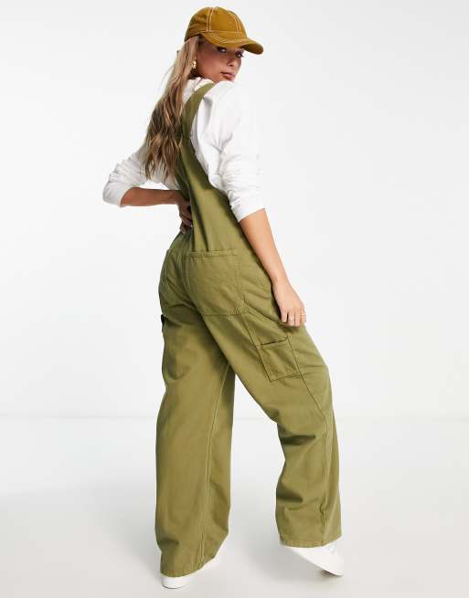 Roadster Women Olive Green Denim Skirt Dungarees