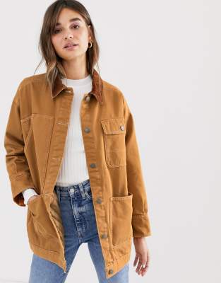 rust denim jacket