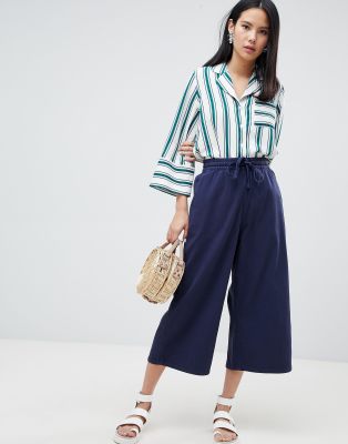monki denim culottes