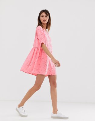 smock dress pink