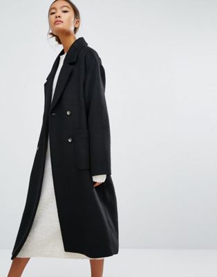Monki Double Breasted Over Coat