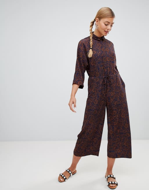 Monki wide 2024 leg jumpsuit