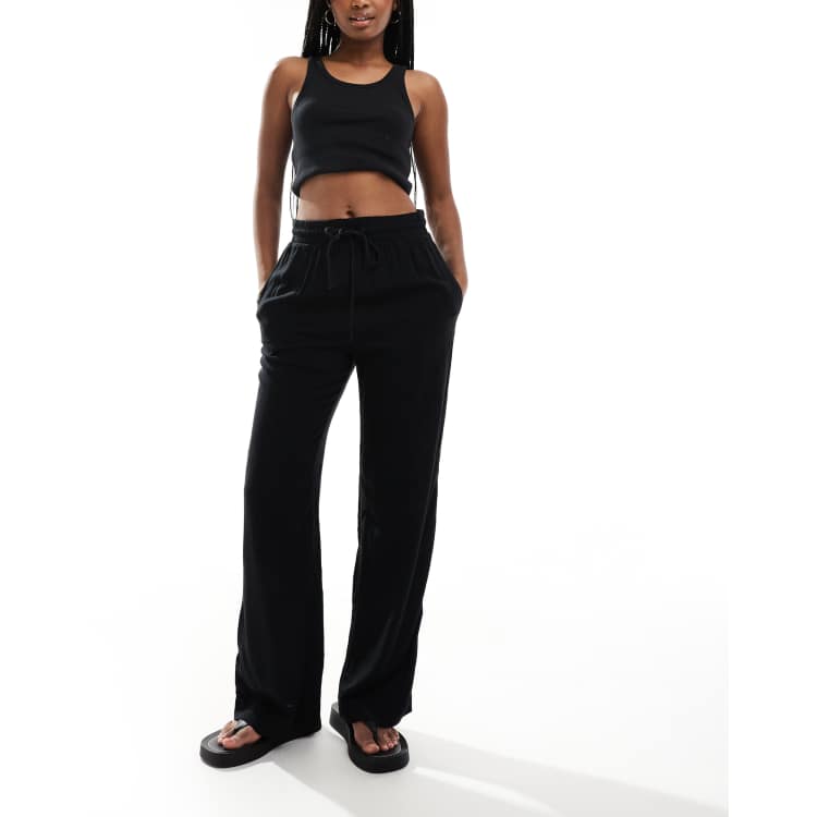 【INCHANT ME】And High Waist Long Wide Slack 204550078-1-black?$n_750w$&wid