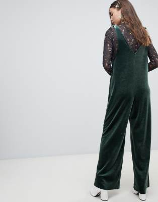 asos velvet jumpsuit