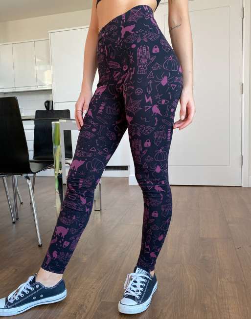 Cotton printed leggings