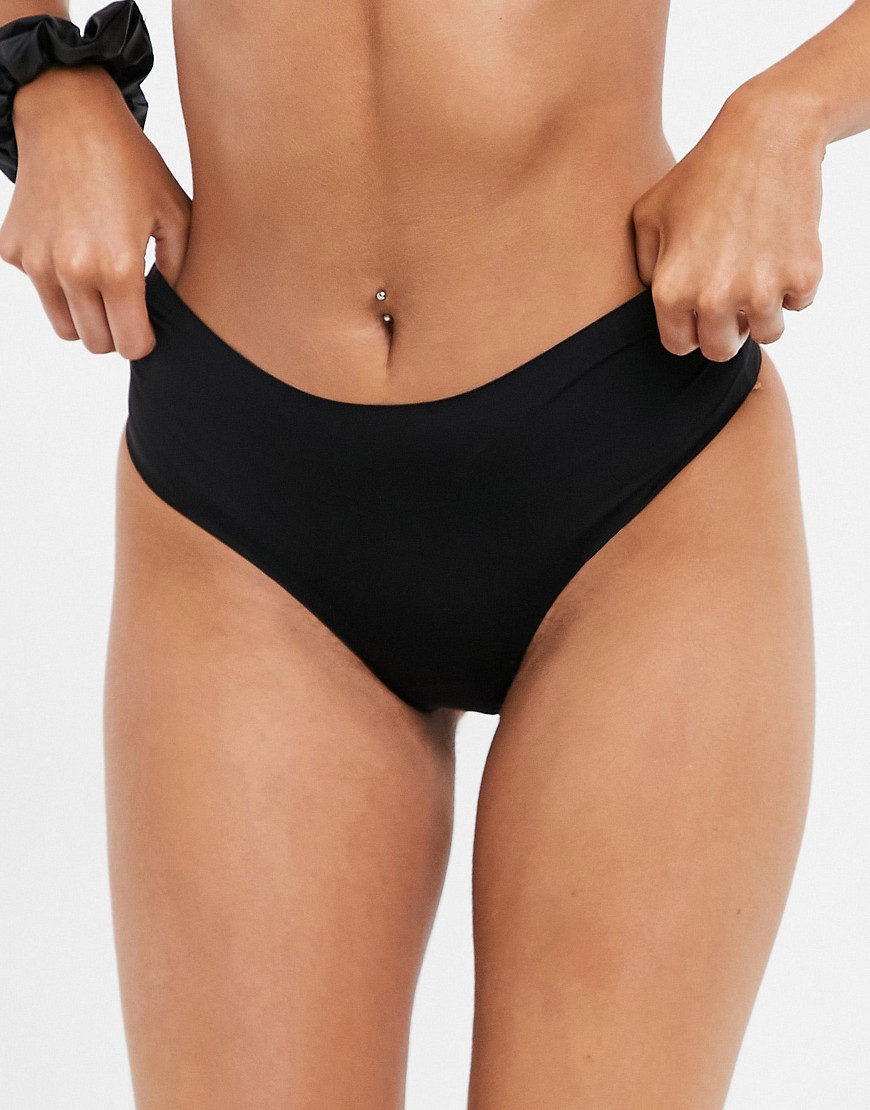 Monki Edith recycled thong in black