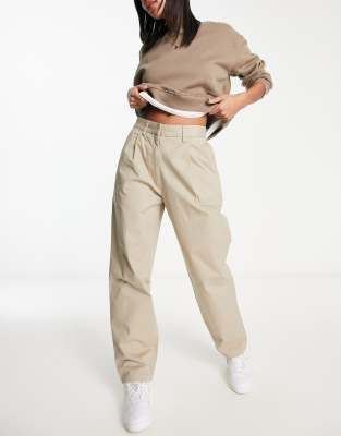 Monki - Elegante Hose in Beige-Neutral