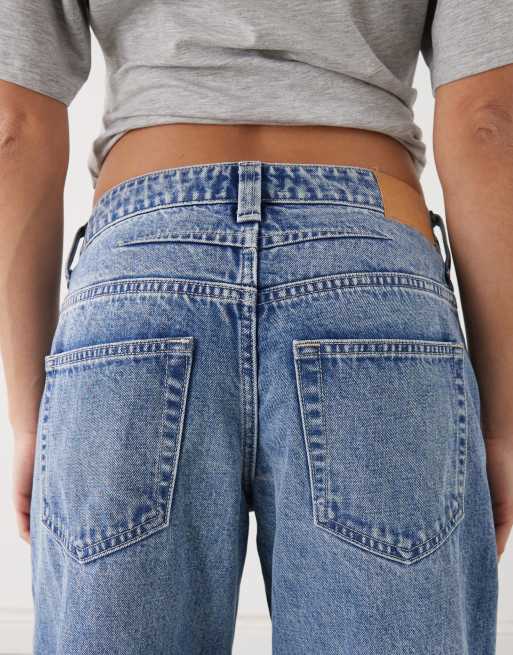 Monki Encino workwear jeans in light blue, 5 of 5