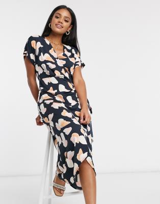 monki enlie wrap dress