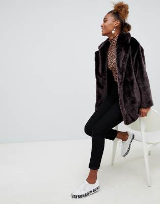 faux fur jacket monki
