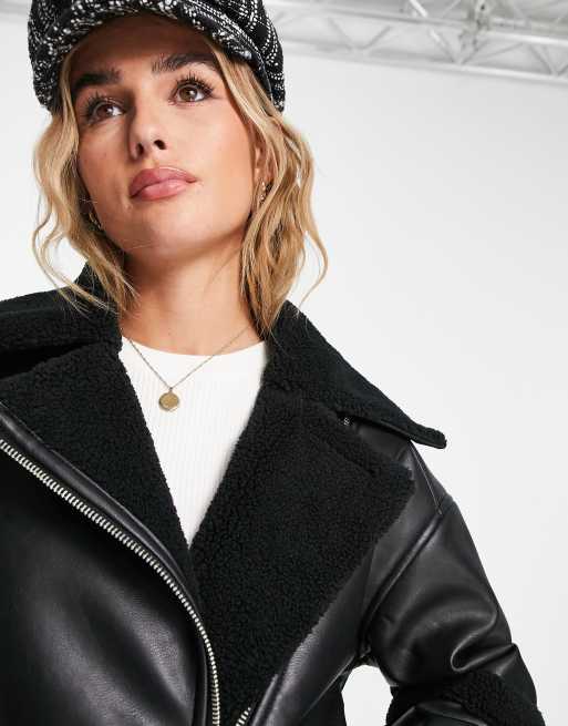 Aviator jacket monki sale