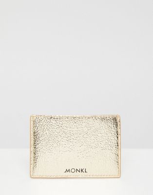 Monki faux leather metallic card holder | ASOS