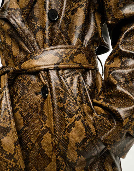 Snake on sale leather coat