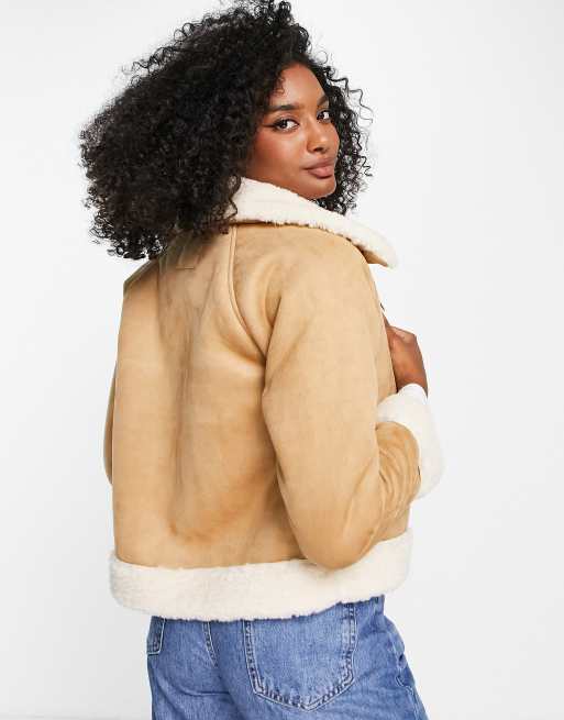 H&m suede jacket clearance womens