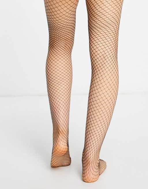 Rhinestone Sheer Fishnet Tights